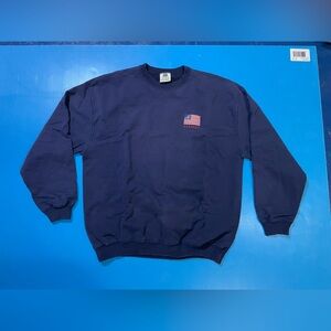 Classic Navy Crewneck Sweater‎